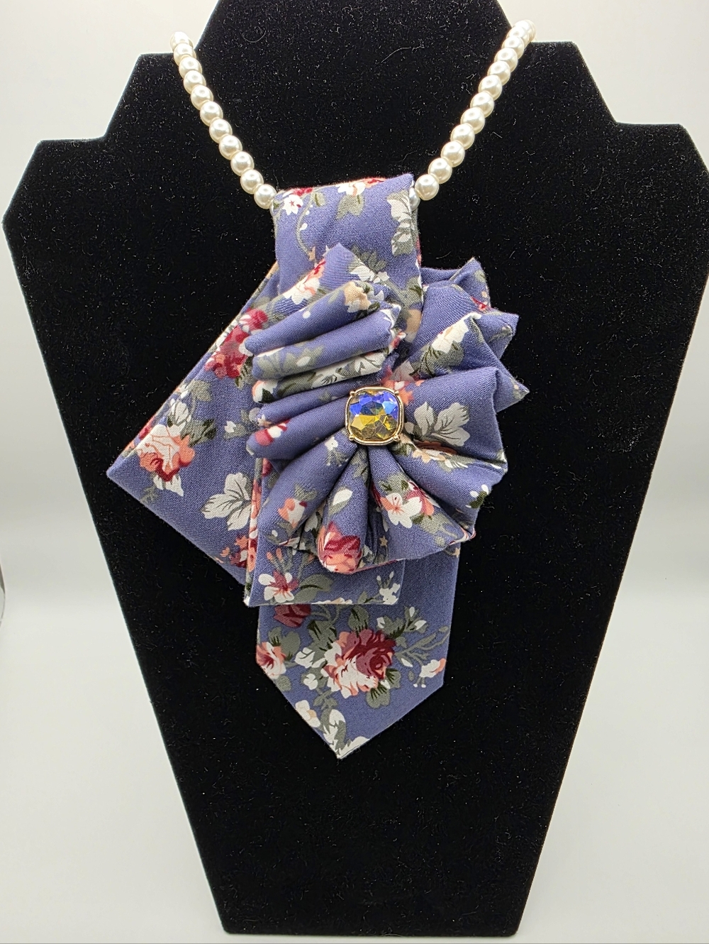 Tie Necklace | Floral Print